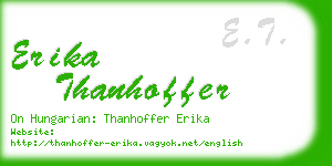 erika thanhoffer business card